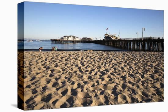 Beach and Stearns Wharf-Stuart-Stretched Canvas