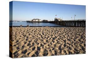 Beach and Stearns Wharf-Stuart-Stretched Canvas