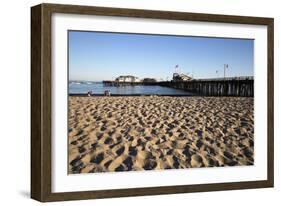 Beach and Stearns Wharf-Stuart-Framed Photographic Print