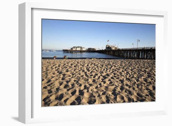 Beach and Stearns Wharf-Stuart-Framed Photographic Print