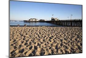 Beach and Stearns Wharf-Stuart-Mounted Photographic Print