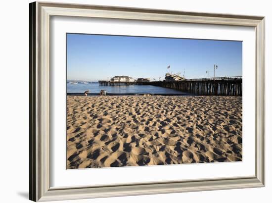 Beach and Stearns Wharf-Stuart-Framed Photographic Print