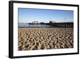 Beach and Stearns Wharf-Stuart-Framed Photographic Print