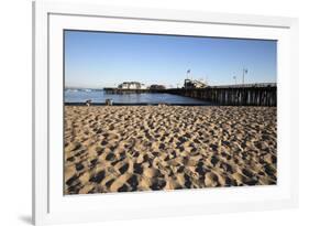 Beach and Stearns Wharf-Stuart-Framed Photographic Print