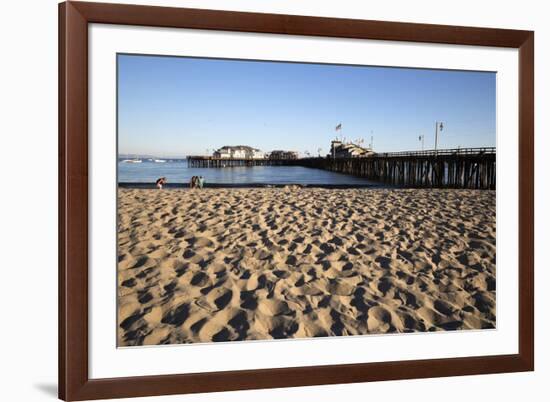 Beach and Stearns Wharf-Stuart-Framed Photographic Print