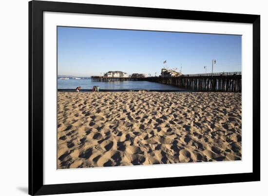 Beach and Stearns Wharf-Stuart-Framed Photographic Print