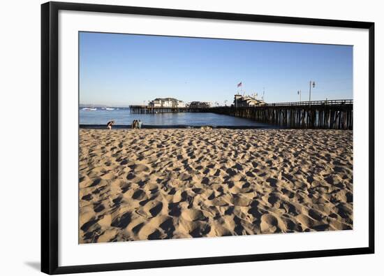 Beach and Stearns Wharf-Stuart-Framed Photographic Print