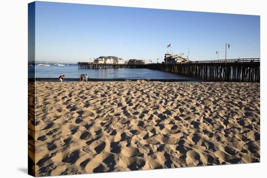 Beach and Stearns Wharf-Stuart-Stretched Canvas