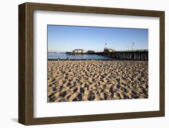 Beach and Stearns Wharf-Stuart-Framed Photographic Print