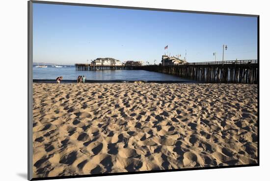 Beach and Stearns Wharf-Stuart-Mounted Photographic Print