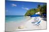 Beach and Sunshades, Long Bay, Antigua, Leeward Islands, West Indies, Caribbean, Central America-Frank Fell-Mounted Photographic Print