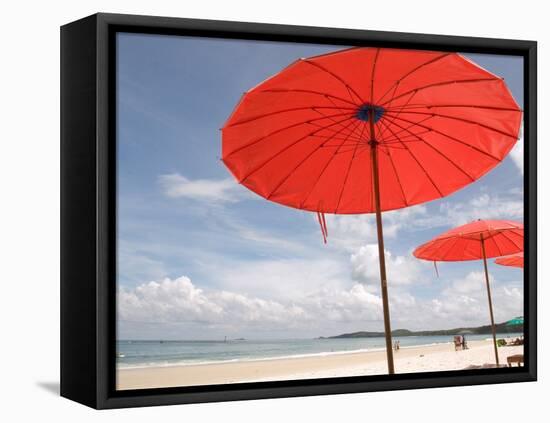 Beach and Tourists, Samed Island, Rayong, Thailand-Gavriel Jecan-Framed Stretched Canvas