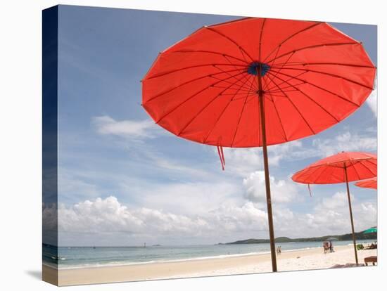 Beach and Tourists, Samed Island, Rayong, Thailand-Gavriel Jecan-Stretched Canvas