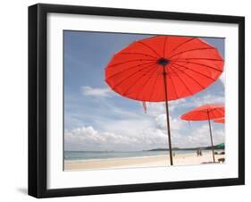 Beach and Tourists, Samed Island, Rayong, Thailand-Gavriel Jecan-Framed Photographic Print