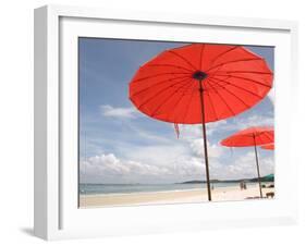 Beach and Tourists, Samed Island, Rayong, Thailand-Gavriel Jecan-Framed Photographic Print