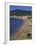 Beach and Town, Alassio, Italian Riviera, Liguria, Italy, Europe-Gavin Hellier-Framed Photographic Print