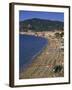 Beach and Town, Alassio, Italian Riviera, Liguria, Italy, Europe-Gavin Hellier-Framed Photographic Print