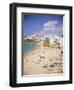 Beach and Town, Albufeira, Algarve, Portugal, Europe-Gavin Hellier-Framed Photographic Print