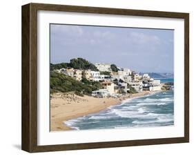 Beach and Town of Marinella Di Selinunte, Sicily, Italy, Mediterranean, Europe-Jean Brooks-Framed Photographic Print