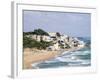 Beach and Town of Marinella Di Selinunte, Sicily, Italy, Mediterranean, Europe-Jean Brooks-Framed Photographic Print