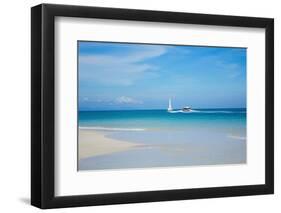 Beach and Tropical Sea-Ronnachai-Framed Photographic Print