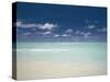 Beach and Turquoise Lagoon, Maldives, Indian Ocean-Papadopoulos Sakis-Stretched Canvas