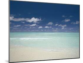 Beach and Turquoise Lagoon, Maldives, Indian Ocean-Papadopoulos Sakis-Mounted Photographic Print