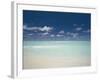 Beach and Turquoise Lagoon, Maldives, Indian Ocean-Papadopoulos Sakis-Framed Photographic Print