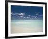 Beach and Turquoise Lagoon, Maldives, Indian Ocean-Papadopoulos Sakis-Framed Photographic Print