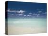 Beach and Turquoise Lagoon, Maldives, Indian Ocean-Papadopoulos Sakis-Stretched Canvas