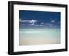 Beach and Turquoise Lagoon, Maldives, Indian Ocean-Papadopoulos Sakis-Framed Photographic Print