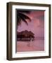 Beach and Water Villas at Sunset, Maldive Islands, Indian Ocean-Calum Stirling-Framed Photographic Print