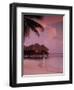 Beach and Water Villas at Sunset, Maldive Islands, Indian Ocean-Calum Stirling-Framed Photographic Print