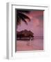 Beach and Water Villas at Sunset, Maldive Islands, Indian Ocean-Calum Stirling-Framed Photographic Print