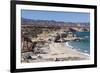 Beach and whale watch tower, Cabo Pulmo, UNESCO World Heritage Site, Baja California, Mexico, North-Peter Groenendijk-Framed Photographic Print