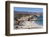 Beach and whale watch tower, Cabo Pulmo, UNESCO World Heritage Site, Baja California, Mexico, North-Peter Groenendijk-Framed Photographic Print