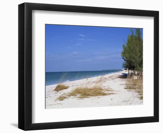 Beach, Anna Maria Island, Gulf Coast, Florida, United States of America, North America-Fraser Hall-Framed Photographic Print