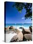 Beach, Anse Lazio, Island of Praslin, Seychelles, Indian Ocean, Africa-Lee Frost-Stretched Canvas