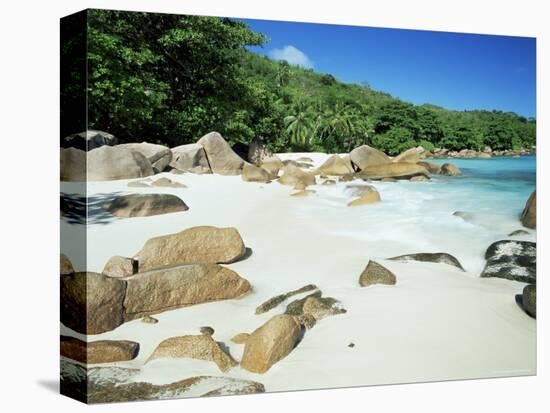 Beach, Anse Lazio, Praslin Island, Seychelles, Indian Ocean, Africa-Lee Frost-Stretched Canvas