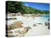 Beach, Anse Lazio, Praslin Island, Seychelles, Indian Ocean, Africa-Lee Frost-Stretched Canvas