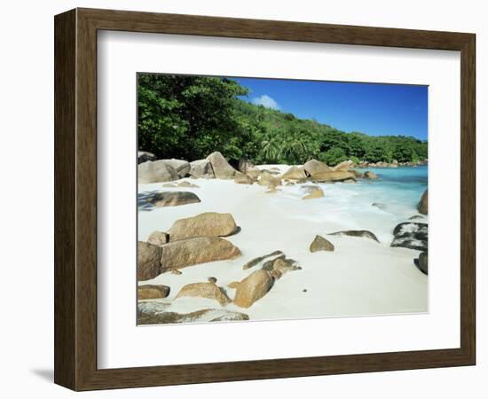 Beach, Anse Lazio, Praslin Island, Seychelles, Indian Ocean, Africa-Lee Frost-Framed Photographic Print