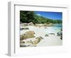 Beach, Anse Lazio, Praslin Island, Seychelles, Indian Ocean, Africa-Lee Frost-Framed Photographic Print