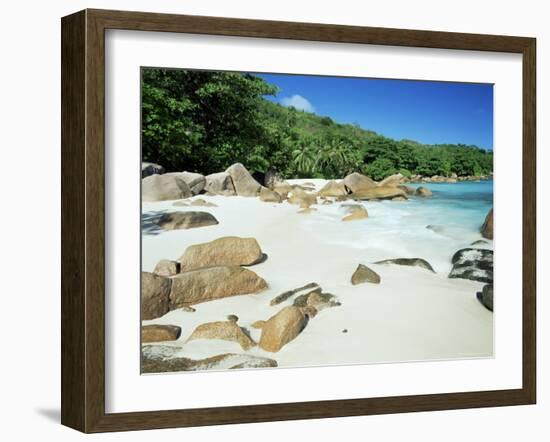 Beach, Anse Lazio, Praslin Island, Seychelles, Indian Ocean, Africa-Lee Frost-Framed Photographic Print