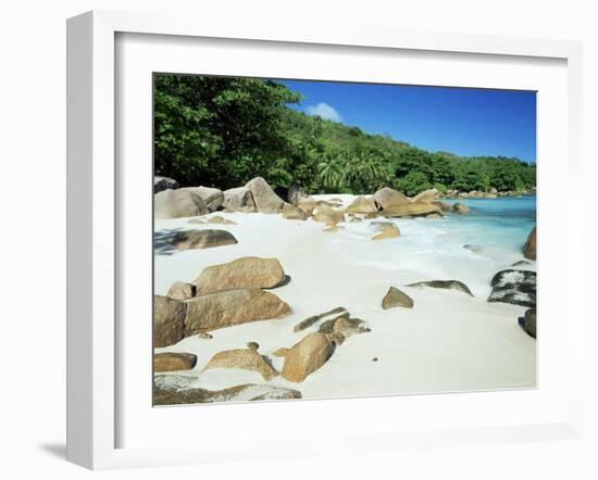 Beach, Anse Lazio, Praslin Island, Seychelles, Indian Ocean, Africa-Lee Frost-Framed Photographic Print