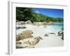 Beach, Anse Lazio, Praslin Island, Seychelles, Indian Ocean, Africa-Lee Frost-Framed Photographic Print