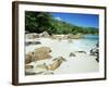 Beach, Anse Lazio, Praslin Island, Seychelles, Indian Ocean, Africa-Lee Frost-Framed Photographic Print