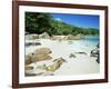 Beach, Anse Lazio, Praslin Island, Seychelles, Indian Ocean, Africa-Lee Frost-Framed Photographic Print