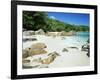 Beach, Anse Lazio, Praslin Island, Seychelles, Indian Ocean, Africa-Lee Frost-Framed Photographic Print