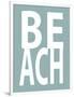 Beach Aqua-Jamie MacDowell-Framed Art Print