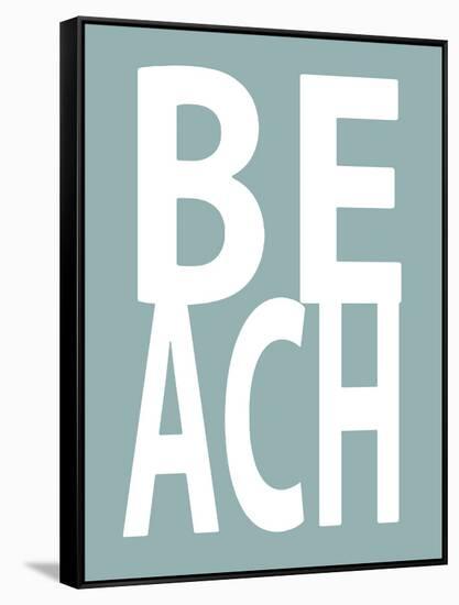 Beach Aqua-Jamie MacDowell-Framed Stretched Canvas